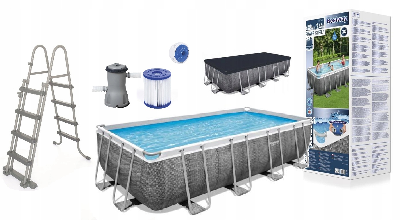 

Basen Stelażowy 488x244x122 Bestway 56996