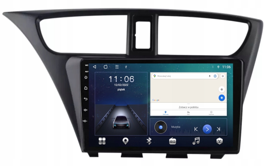 Gps Rádio Android Honda CIVIC 2012-2017 64GB Sim