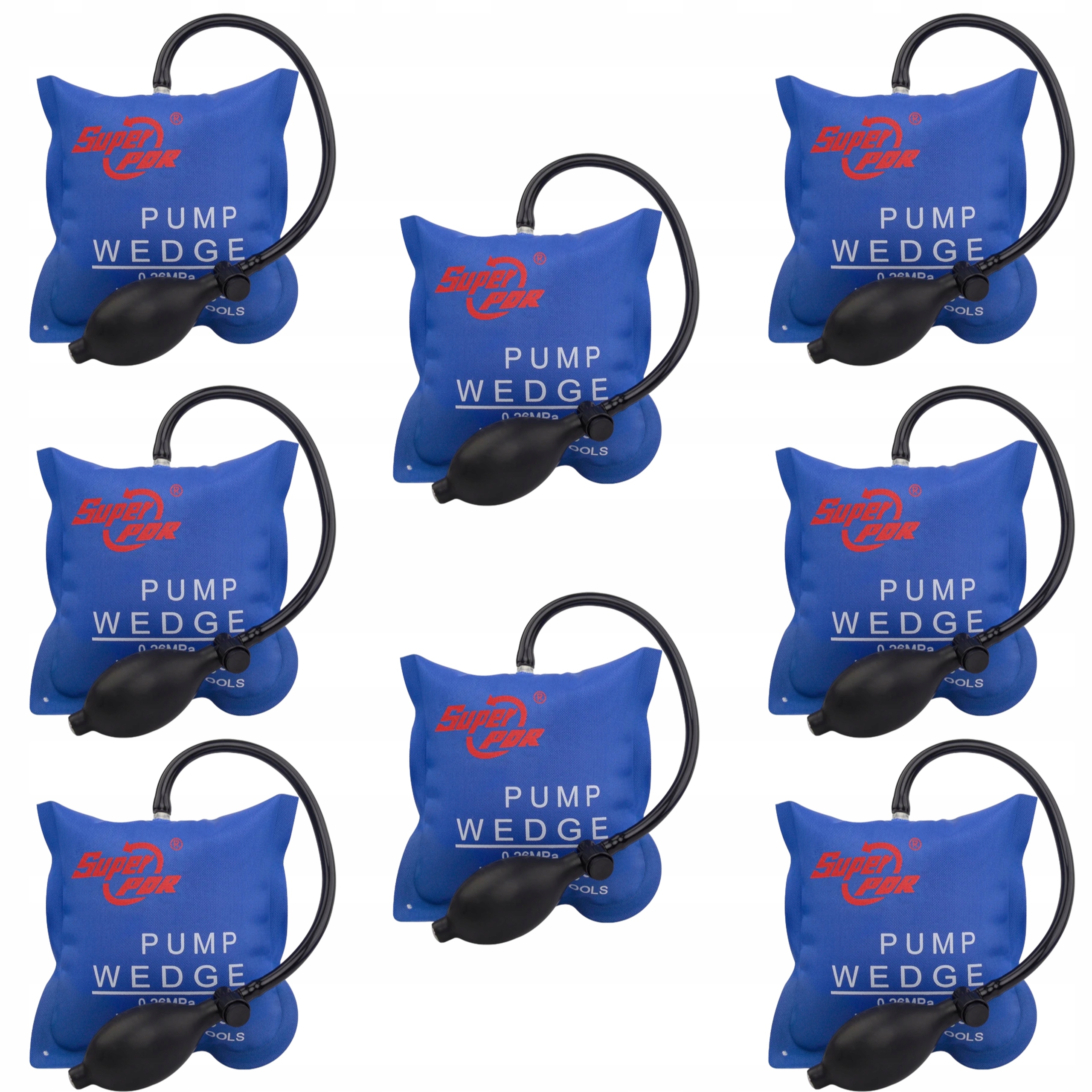 Sada Rozpěrných Polštářů Zvedáky Rozpěrné Klíny 8 Kusů 135 Kg