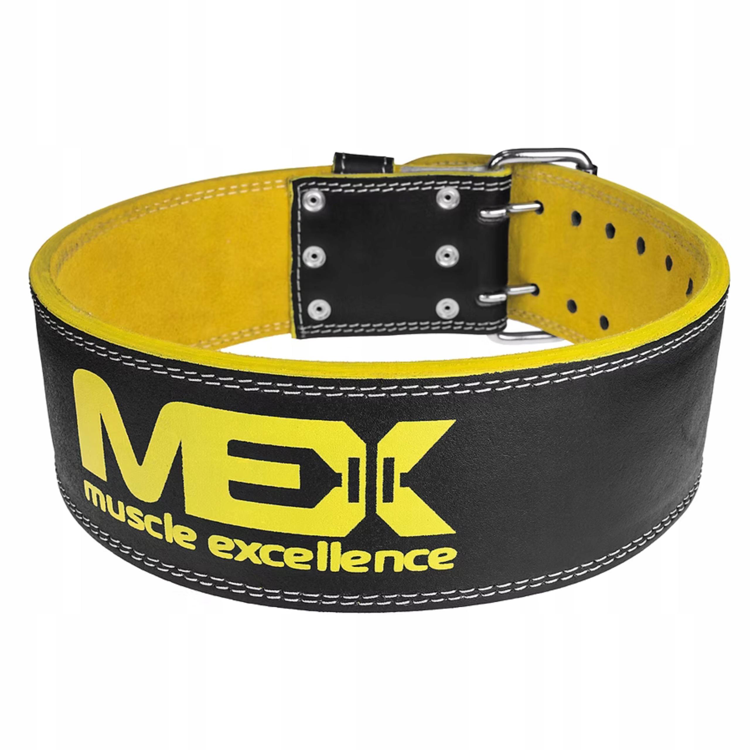 Pas Treningowy Kulturystyczny Fitness Siłownia Power Band Mex Yellow XL