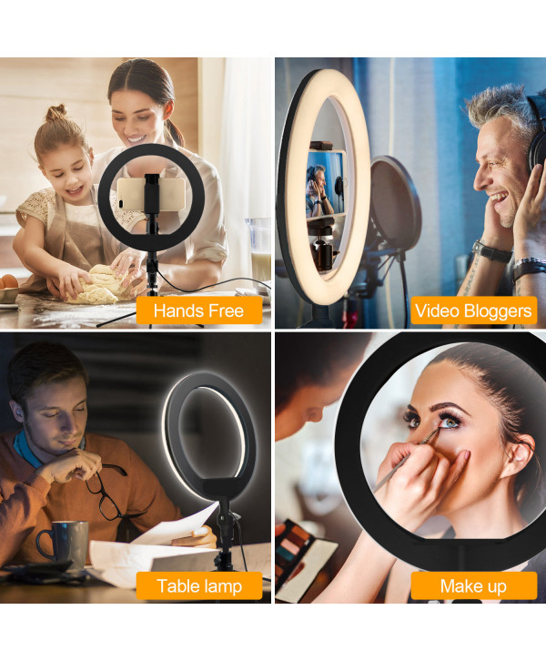 Lampa pierścieniowa ze statywem Maclean MCE610 Źródło światła LED