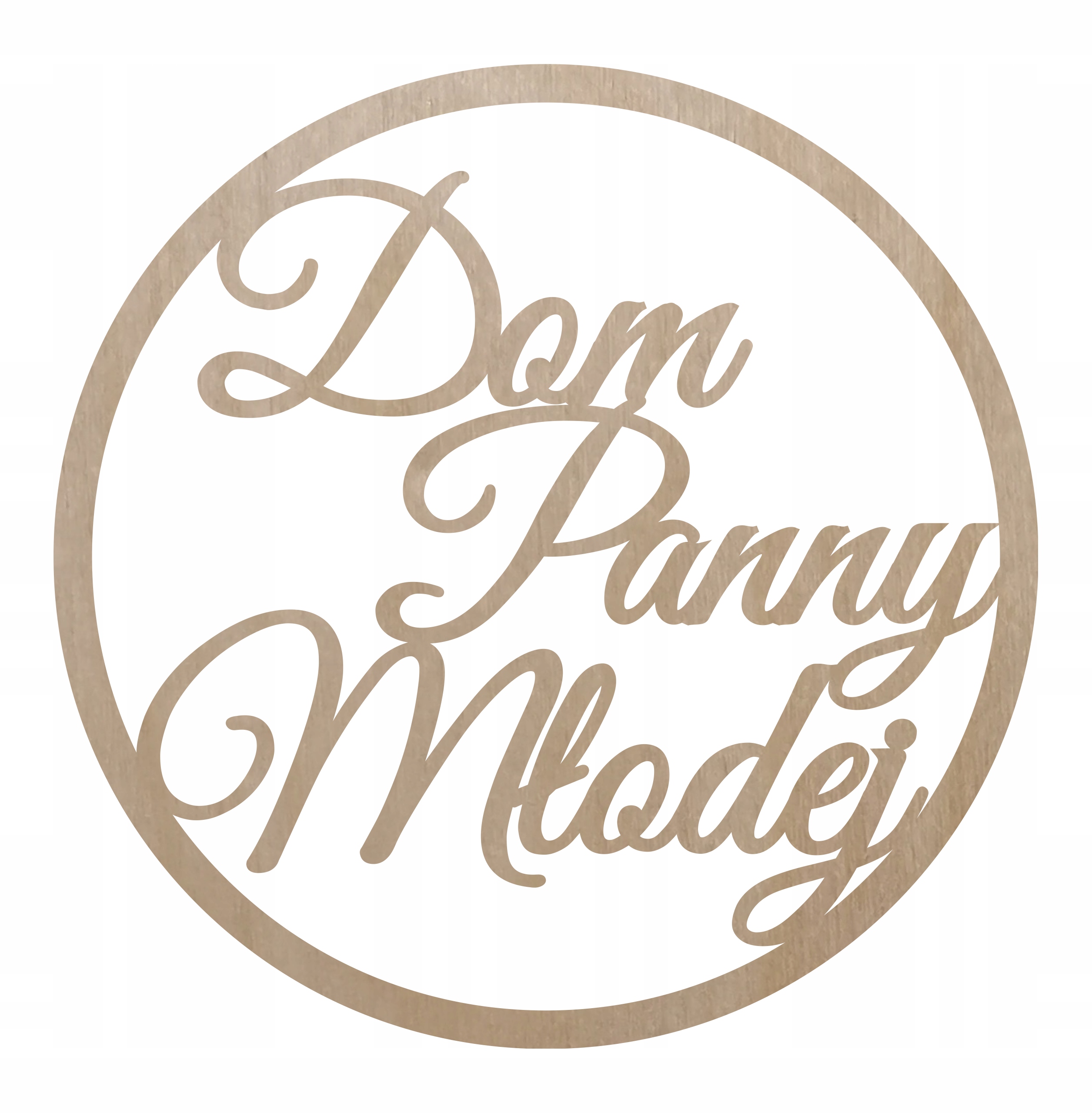 

Drewniane koło Dom Panny Młodej ślub 40CM