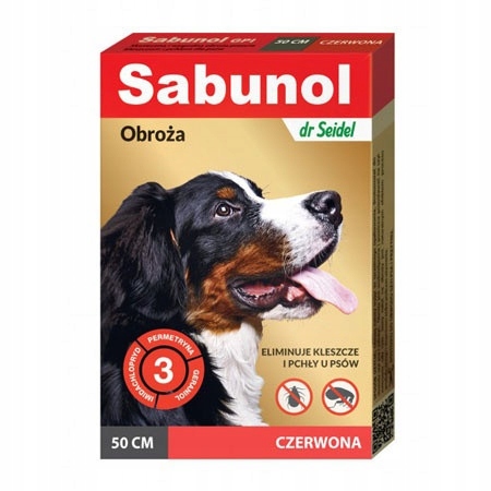 

Sabunol Obroża dla psa 50 cm czerwona
