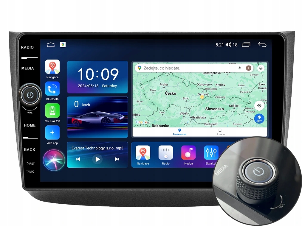 Everest 2DIN autorádio EVE49 Android, Mercedes-Benz Viano Vito