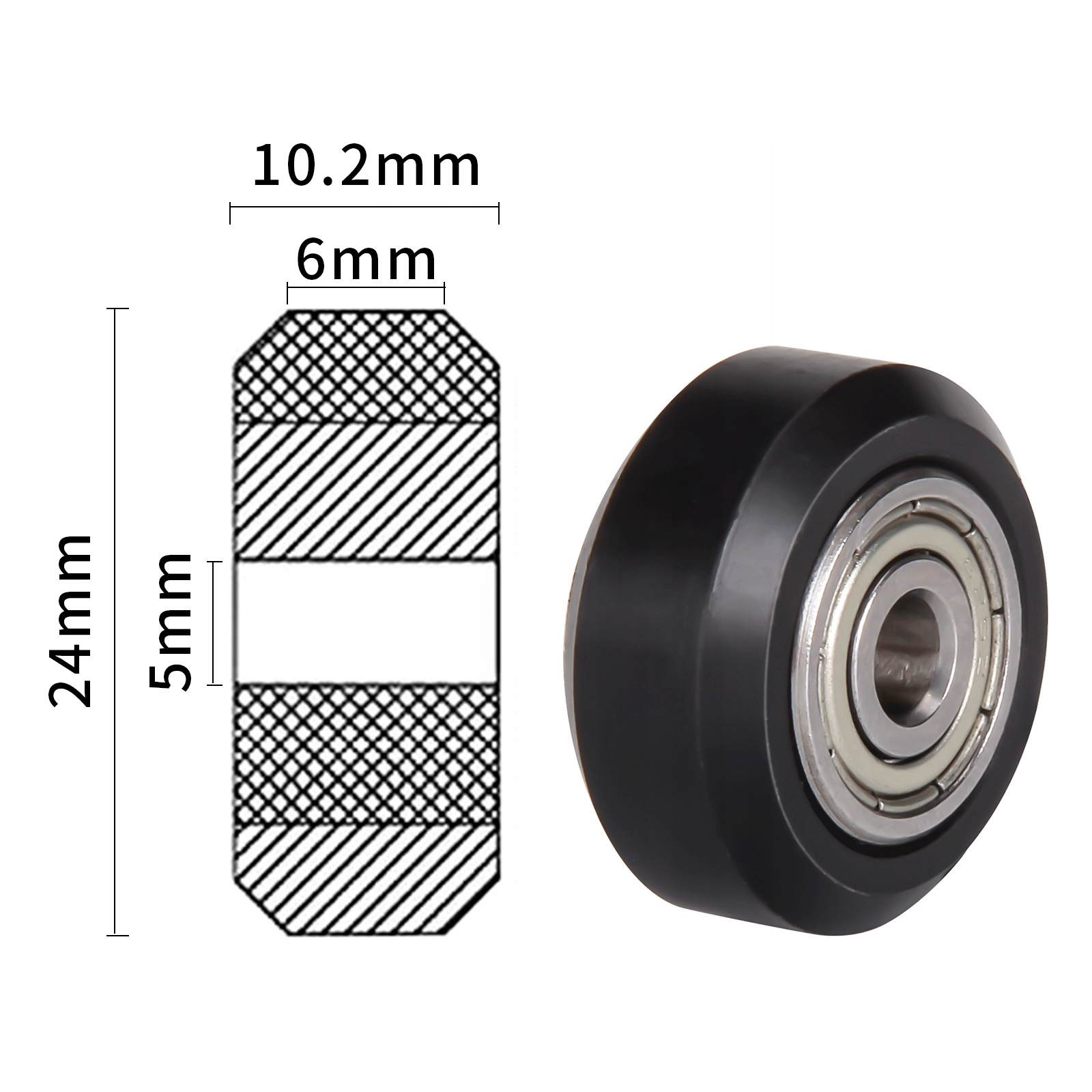 

Rolka Kółko Łożyskowane 625zz v-slot 3D Ender 3 5