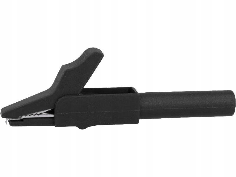 Krokodylek izolowany ABS z gniazdem 4mm; AMS258/SW Marka Amass