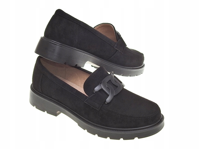 Mokasyny półbuty na miękkiej podeszwie Black r.40 Marka inna