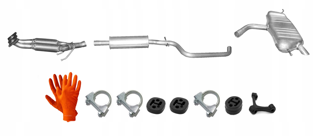 Vw Golf V 1.6i 75 kW (2004-11/2008) Hatchback Výfukový Systém