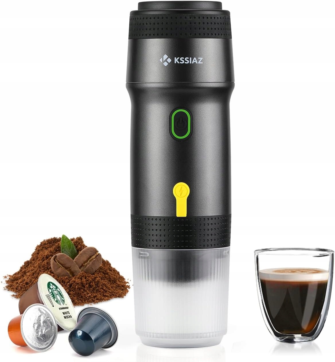 Kávovar Na Kávu Tlakový Prenosný Mini Kempingový Turistický Hrnček