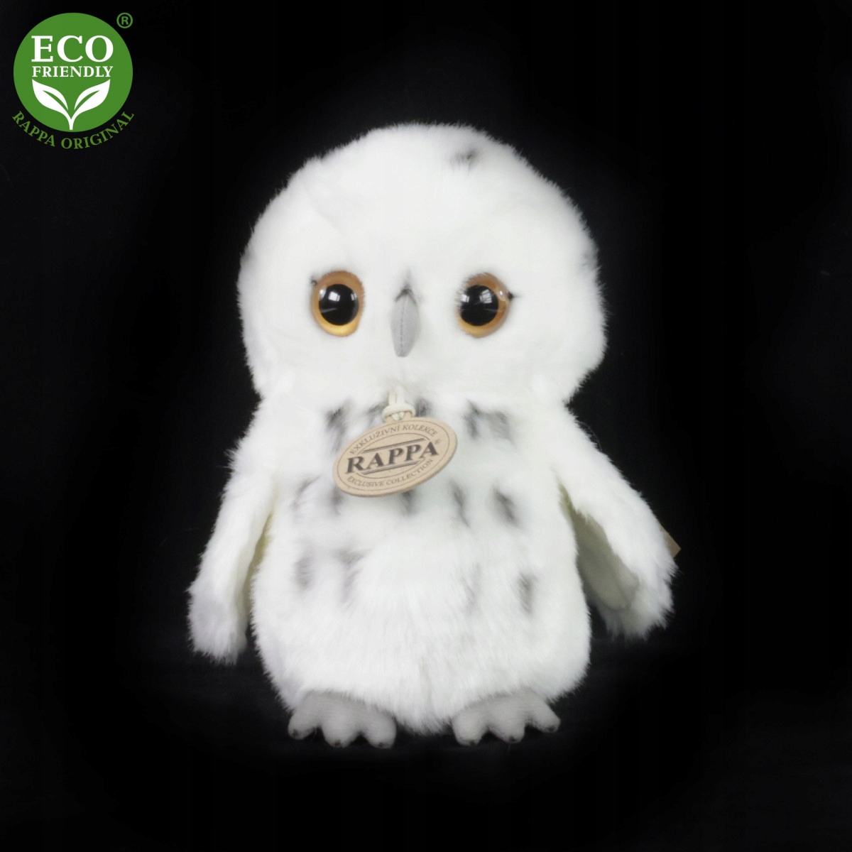 MASKOTKA SOWA ŚNIEŻNA BIAŁA 19cm PUCHACZ ŚNIEŻNY Marka Rappa
