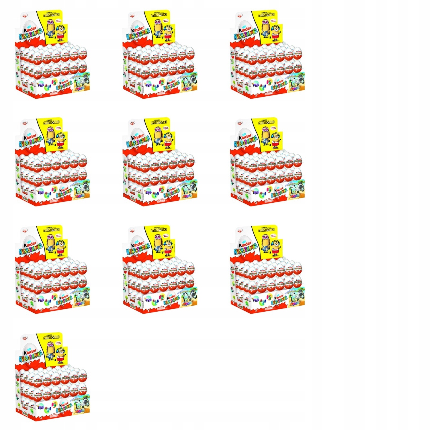 Levně 10 x 20 g Kinder překvapení surprise vajíčko s hračkou