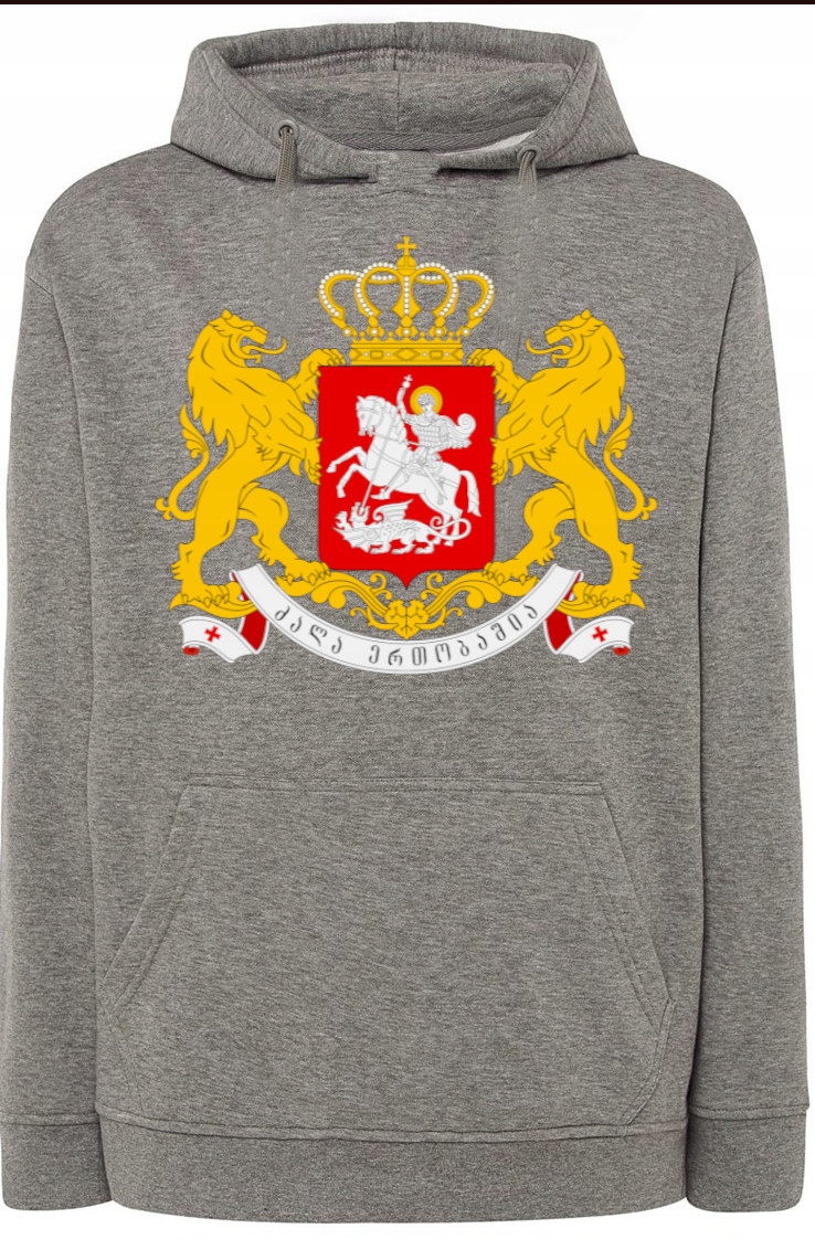 Gruzie Georgia Herb Mikina S Kapucí A Potiskem vel.