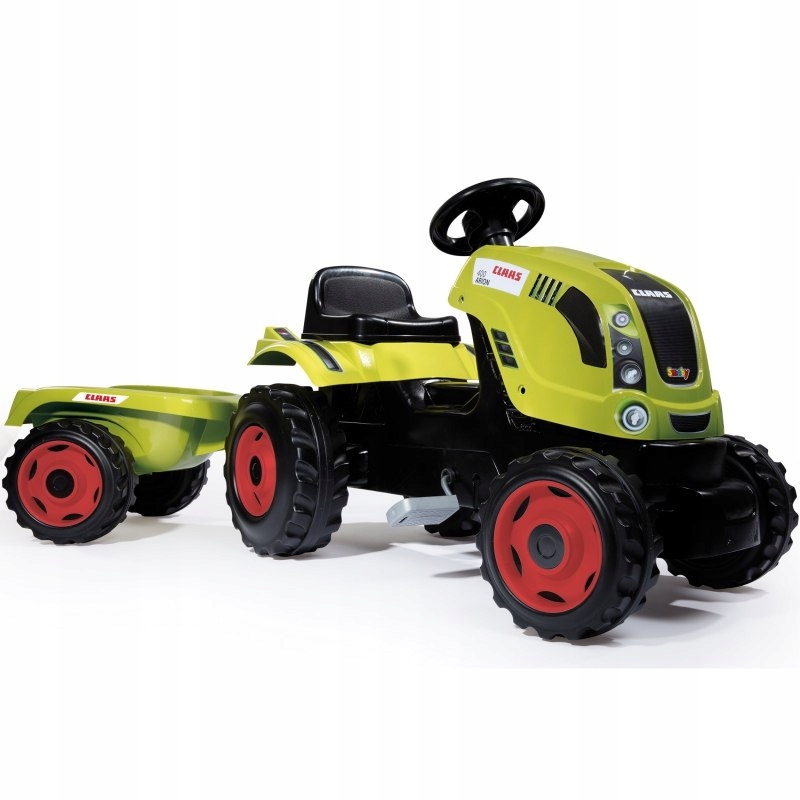 Dětský traktor Smoby černý, červený, zelený