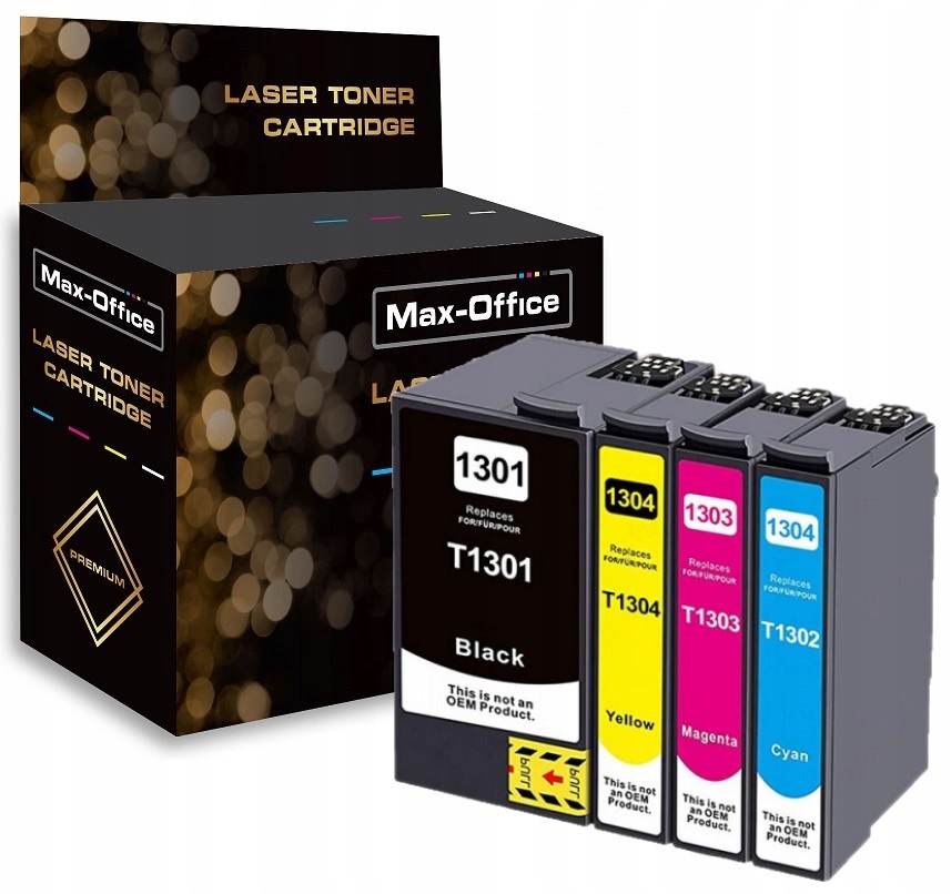 4x TUSZ DO EPSON T1301 BX525WD BX535WD BX625FWD