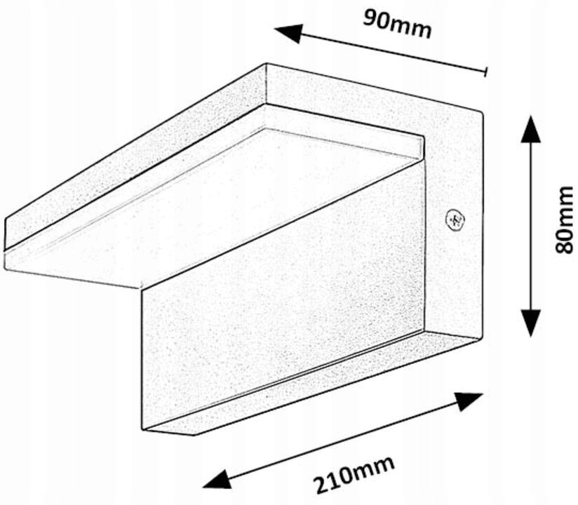 Rabalux 77092 Zaragoza LED IP54 10W czarny 4000K Marka Rabalux