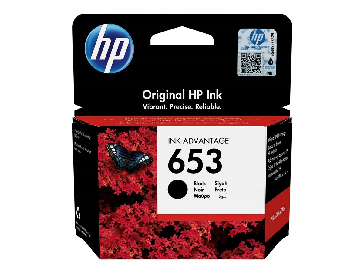 

Hp 653 Czarny Tusz 3YM75AE