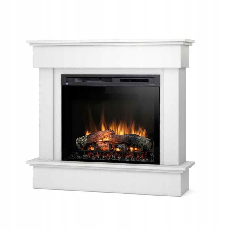 Kominek elektryczny wolnostojący Tormes W01-Biały mat 28" Xhd Led Warmtec