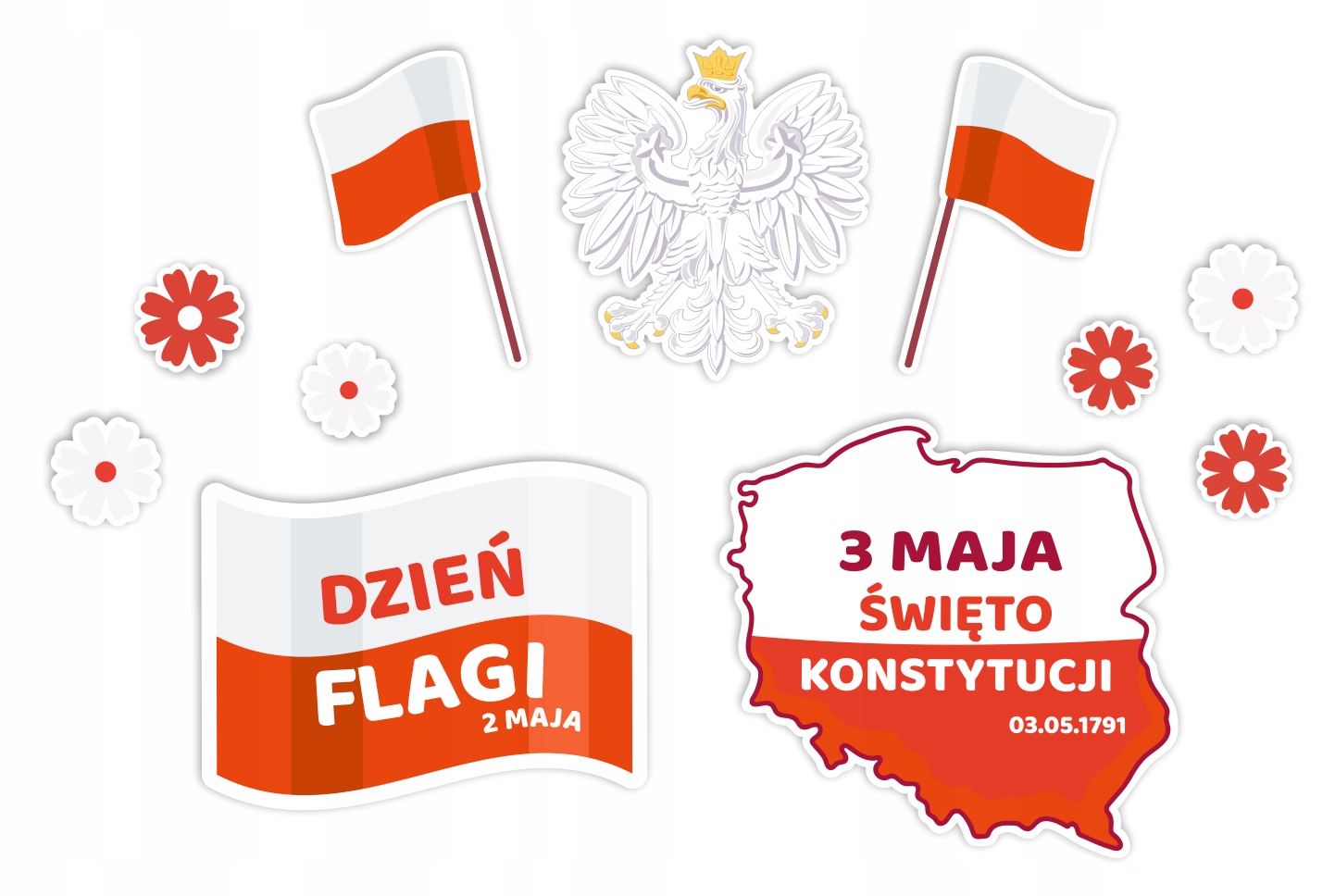 DEKORACJA PATRIOTYCZNA NA GAZETKĘ - ŚWIĘTO KONSTYTUCJI 3 MAJA - LearnHow