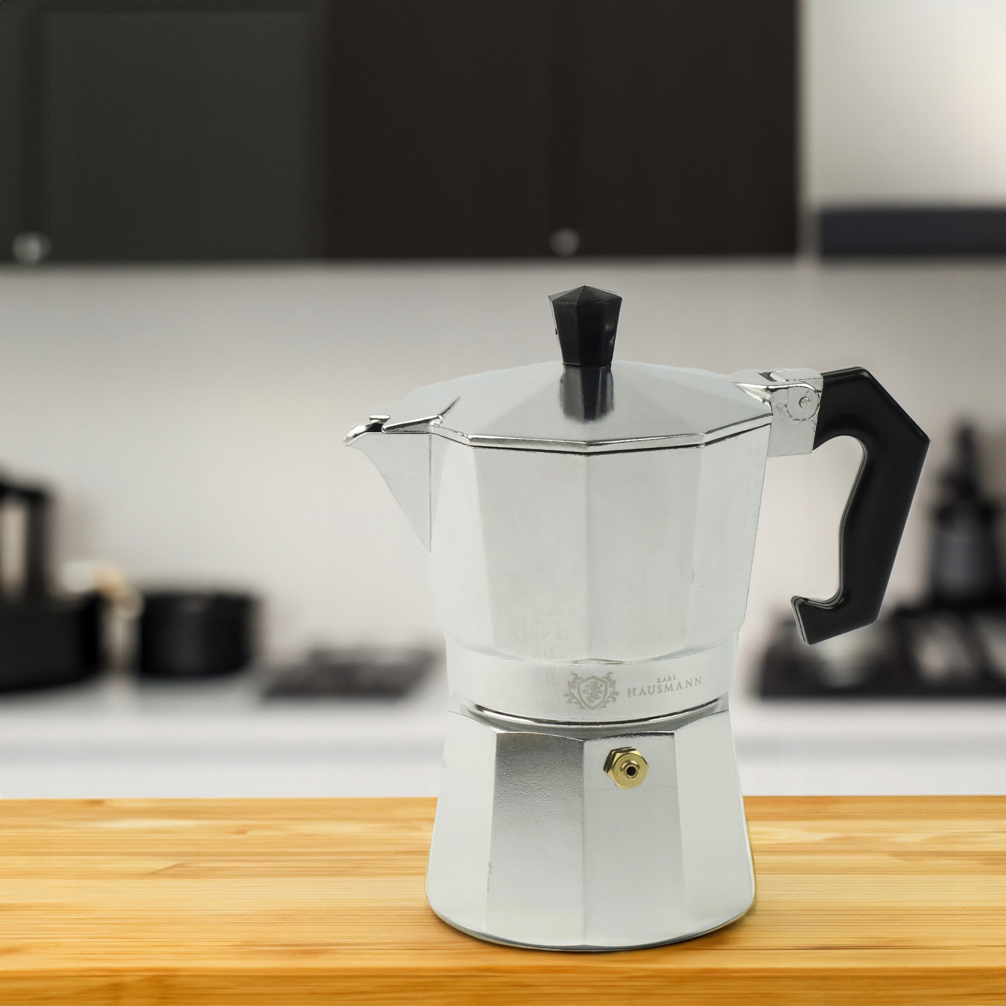 KAWIARKA ALUMINIOWA ZAPARZACZ DO KAWY KAFIETERKA WŁOSKA MOKA NA 3 KAWY