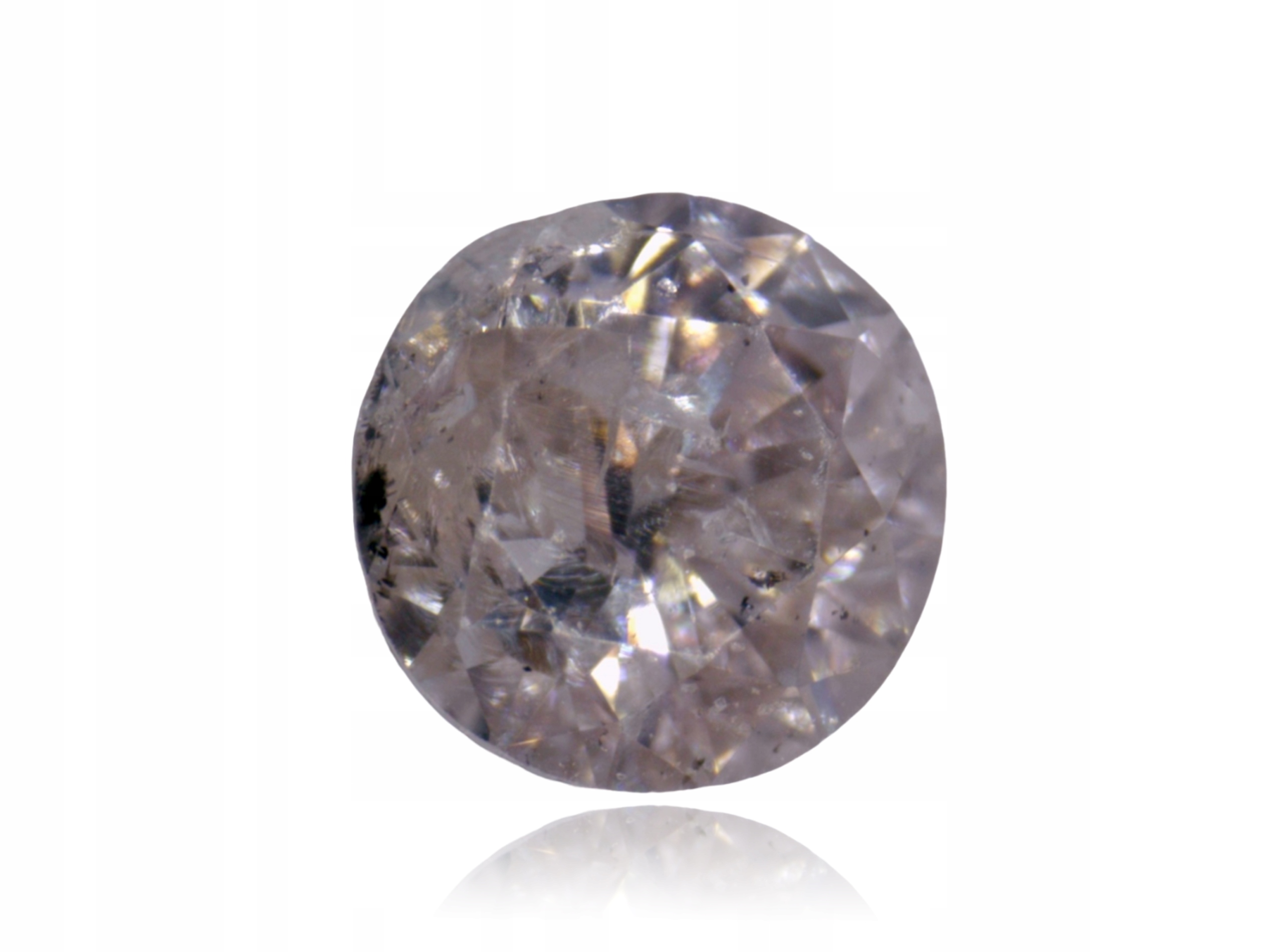 Přírodní Diamant 0.03ct Hnědý Briliant I2 eCertifikát Wbd