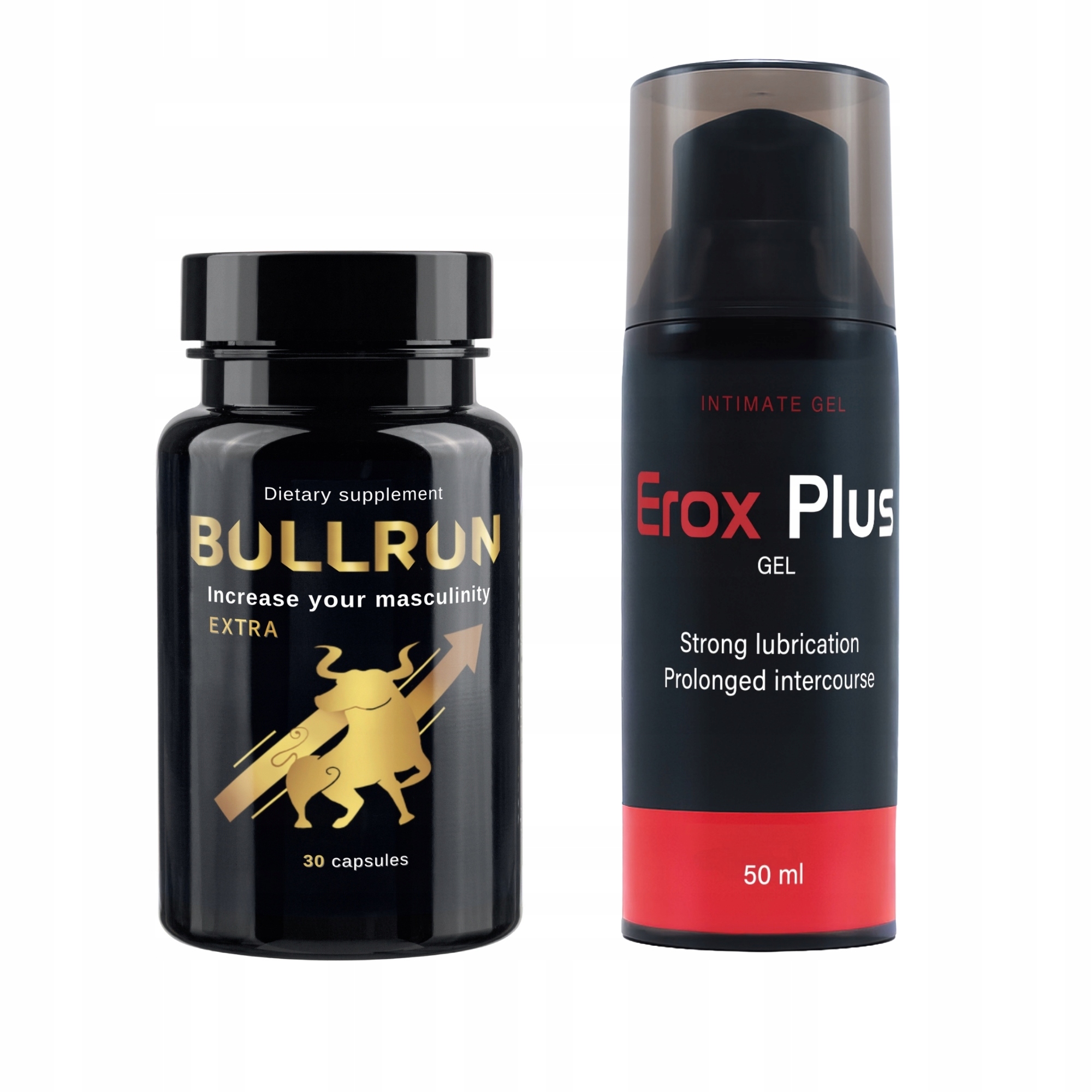 Erox Plus Gel BullRun Intimní valentýnský set, dárek