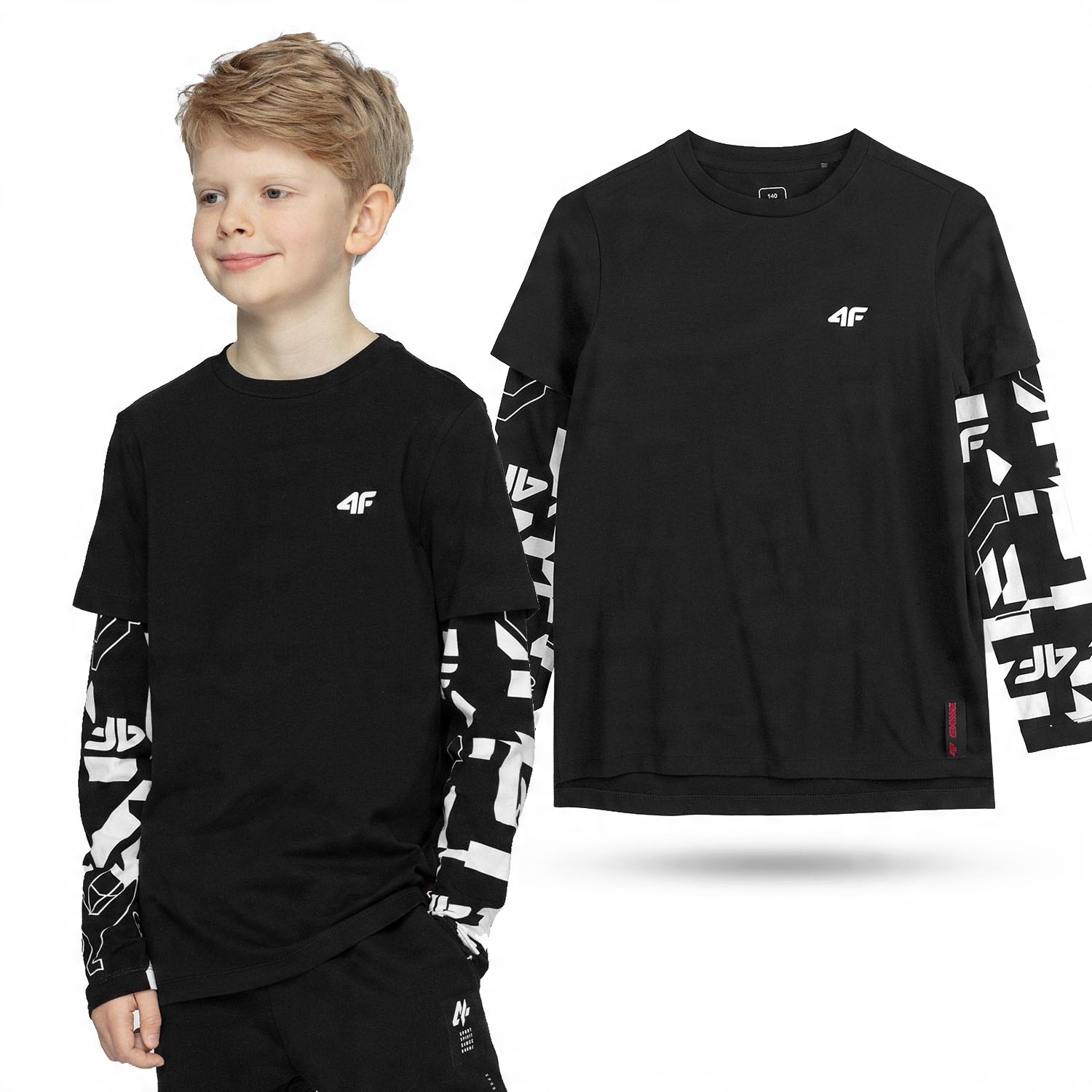 

Koszulka Longsleeve Chłopiecy 4F Z21-JTSML002