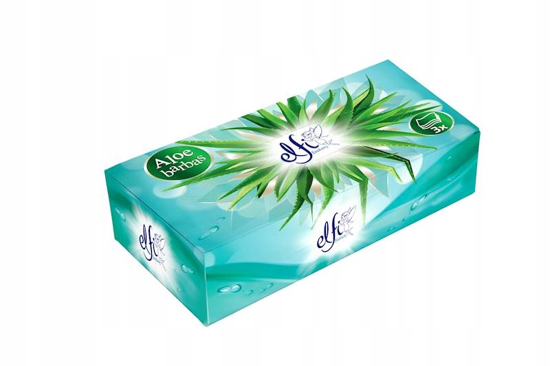 

Chusteczki Elfi 3w Aloes kartonik 90szt x 15