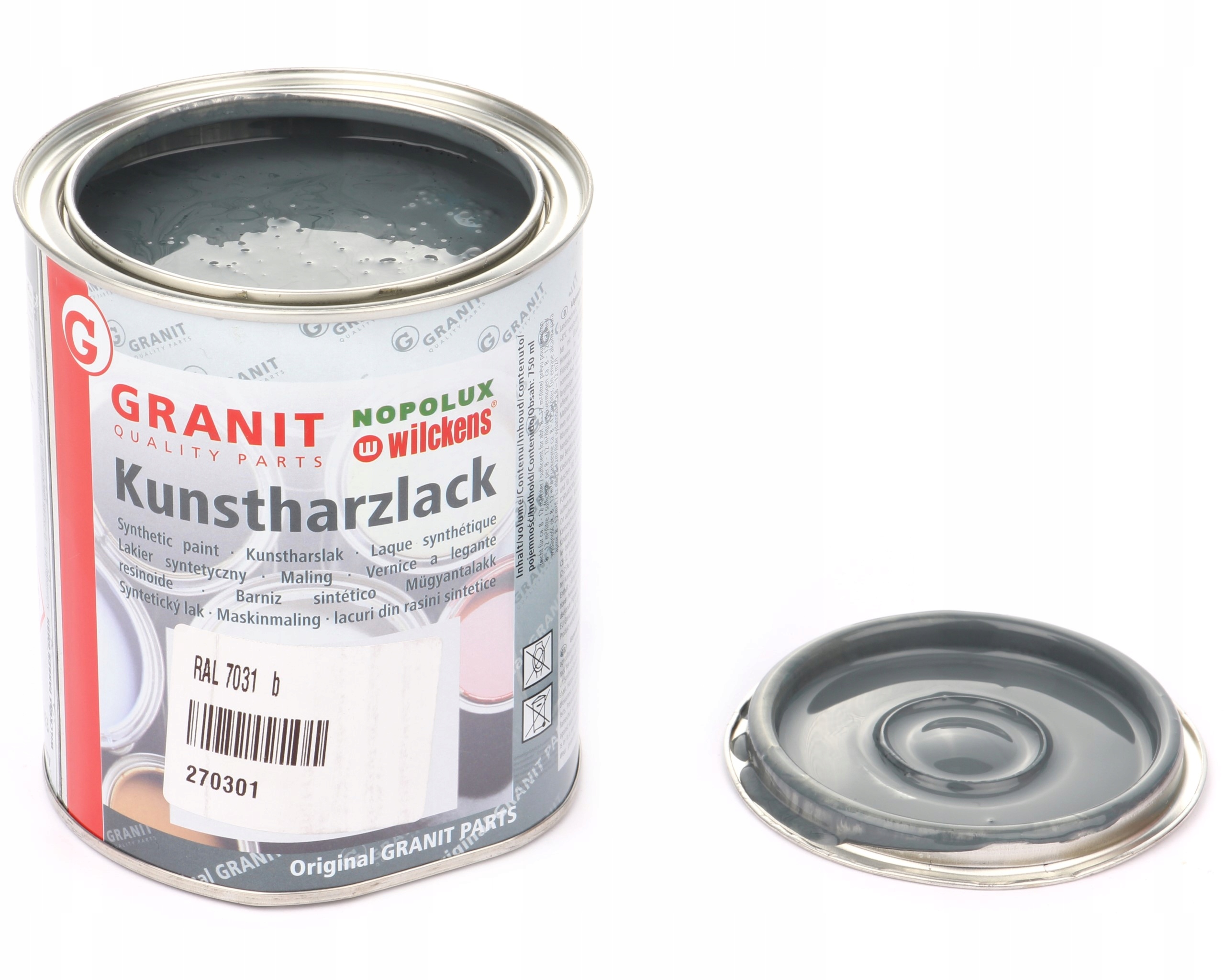 lak, barva strojů RAL7031 2,5l Wilckens Granit