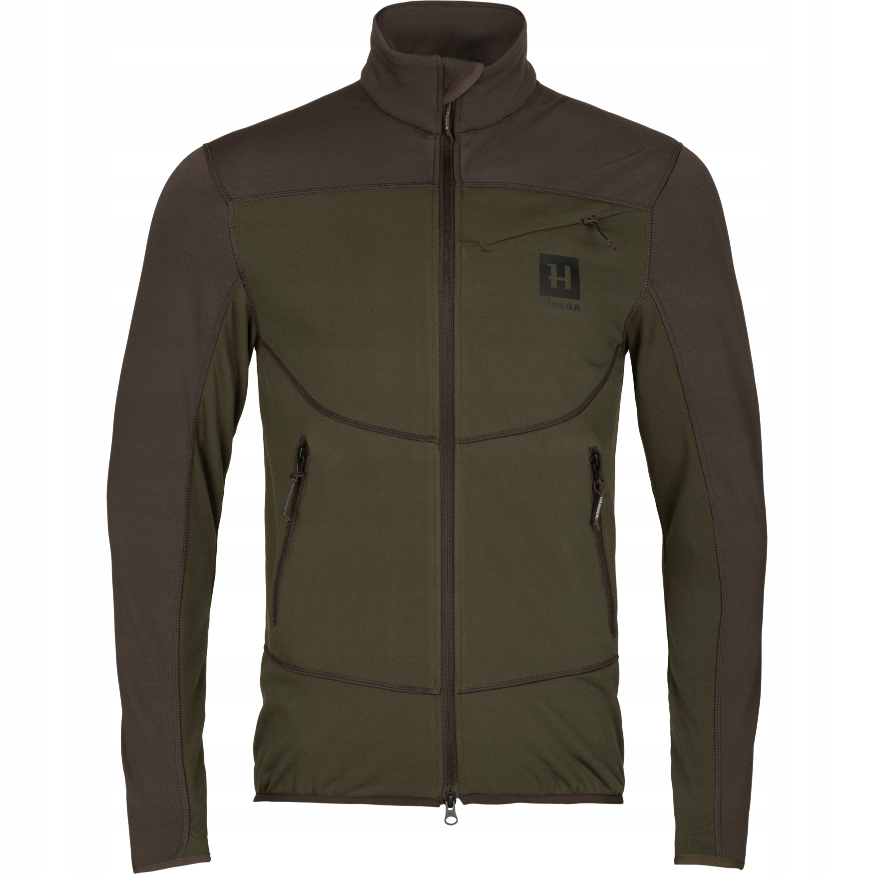 Bluza polarowa męska Härkila Olaf Willow Green/Shadow Grey XL