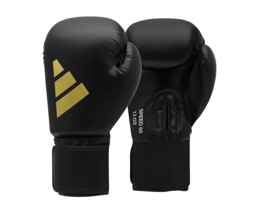 Adidas Speed 50 boxerské rukavice černo zlaté box velikost 12 Oz