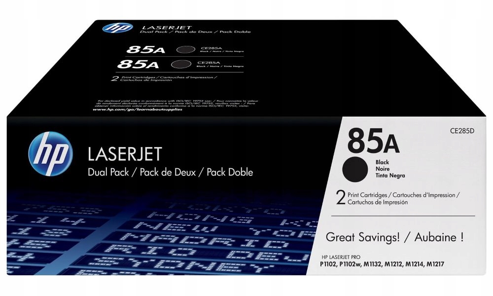 Hp tisková kazeta černá pro P1102 CE285AD doublepack originál