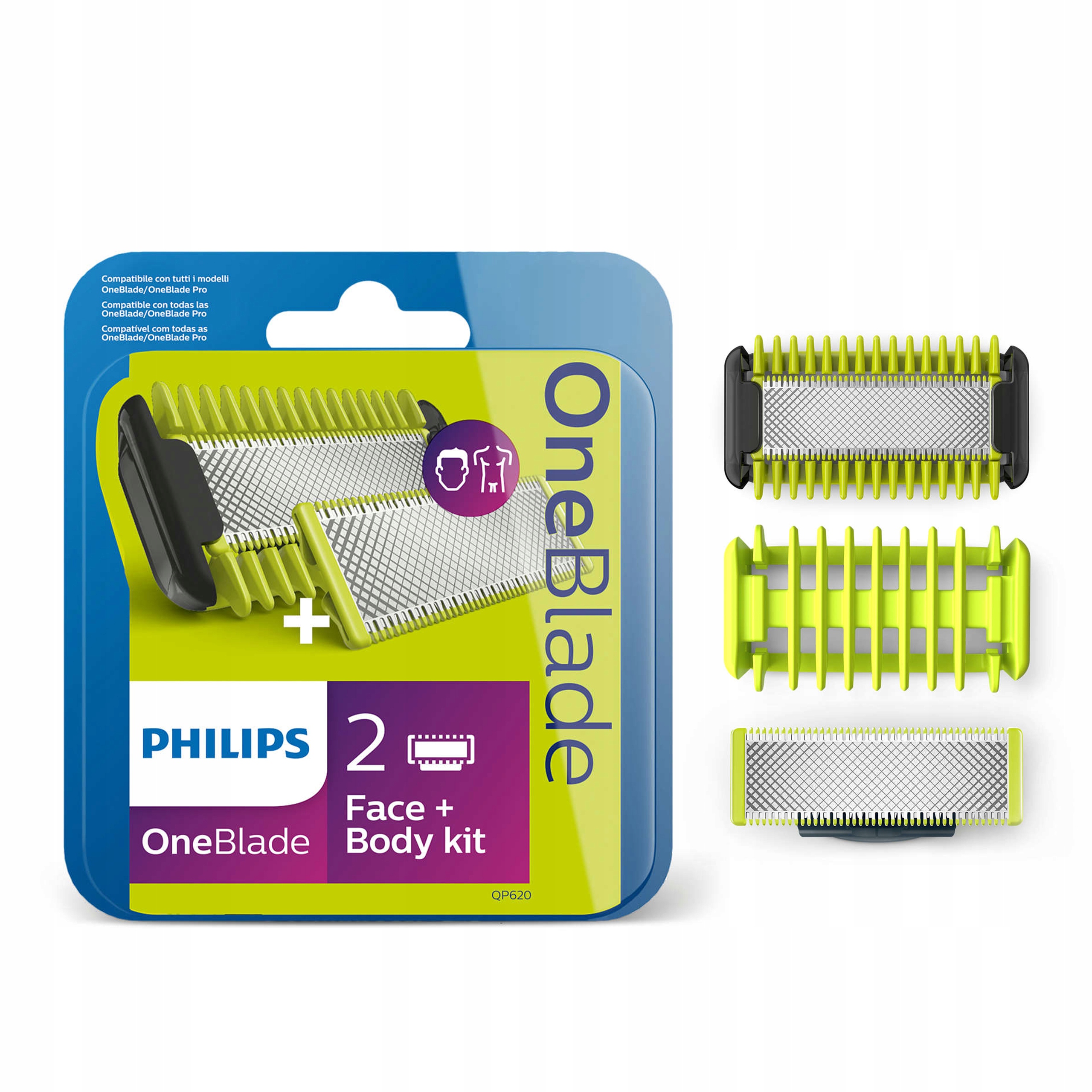 

Philips OneBlade Zestaw Face + Body QP620/50