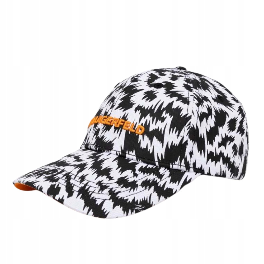 Karl Lagerfeld Černobílá kšiltovka K/zebra