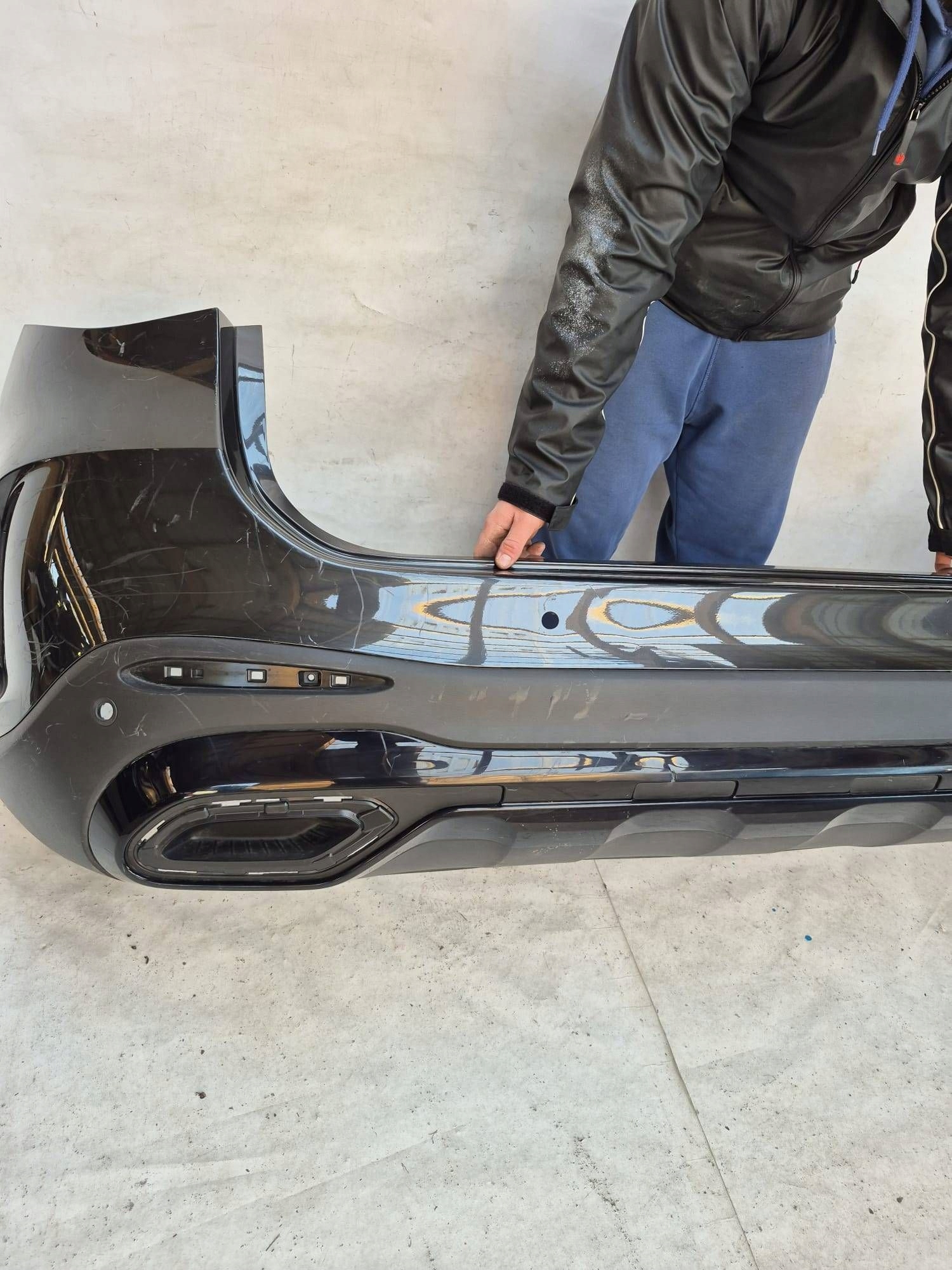 MERCEDES GLC II 2 X254 AMG 22-> bumper rear part rear 6XPDC