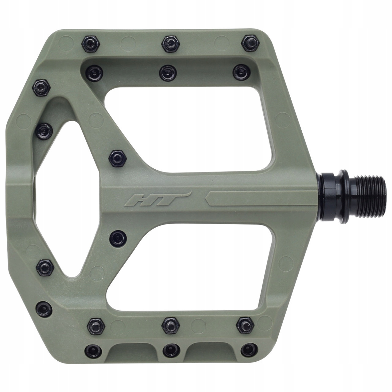 Pedały platformowe HT-PA32A dirt, enduro, freeride oliwkowe