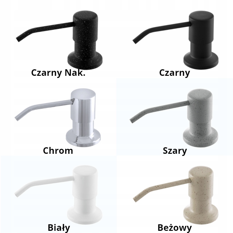 Dozownik Płynu do Naczyń - Zlewozmywak - Szary Pojemność pojemnika 250 ml