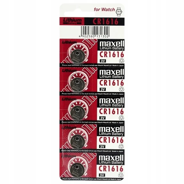 

5 x bateria litowa Maxell CR1616 , 1616