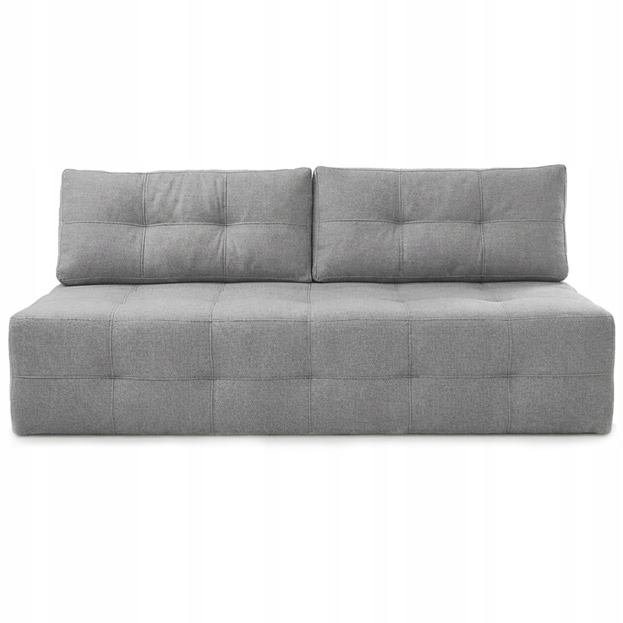 Kanapa Rozkładana z Funkcją Spania Sofa Dwuosobowa Do Salonu Szara Morana