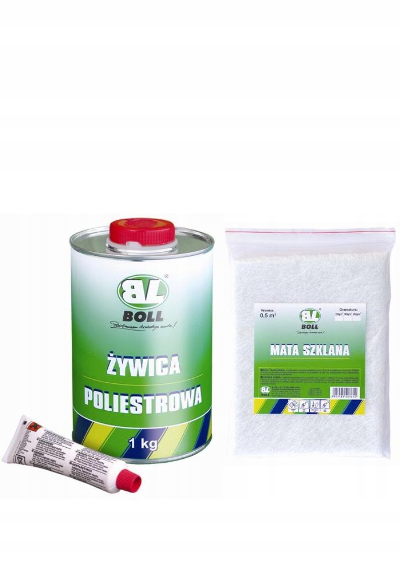 

Boll Żywica Poliestrowa 1KG Włókno szklane 300gm