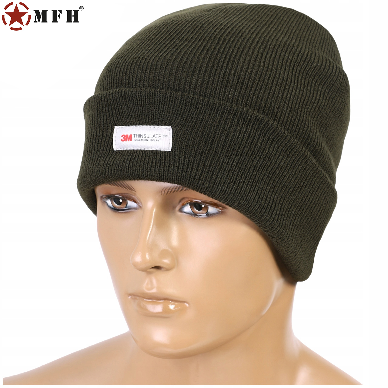 MFH CZAPKA ZIMOWA 3M Thinsulate DWUWARSTWOWA OLIVE Kolekcja MILITARIA,OUTDOOR