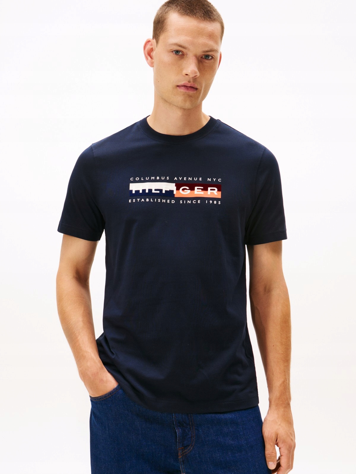 Pánské triko Tommy Hilfiger Colour Block Graphic Tee