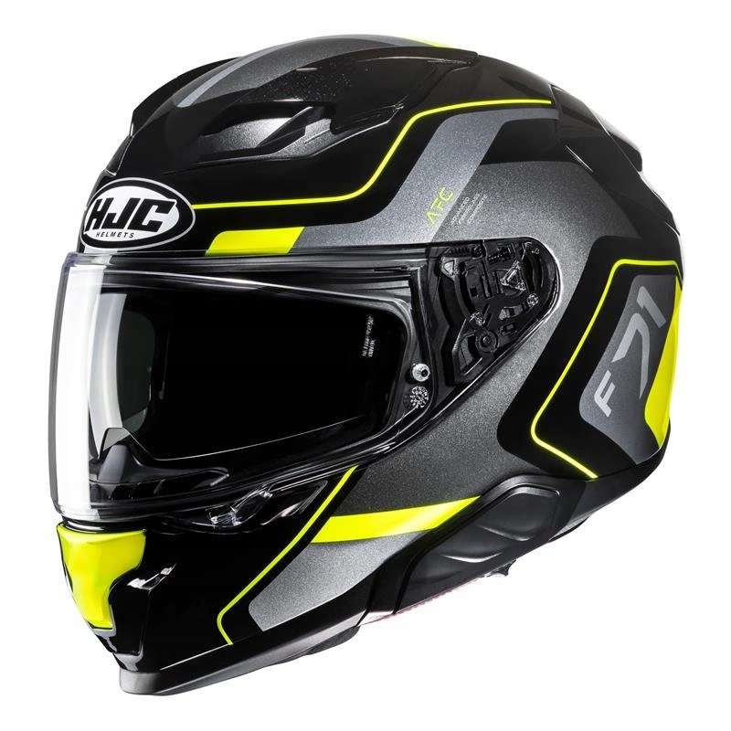 Motocyklová prilba Hjc F71 Arcan Black/yellow športová turistická Darčeky