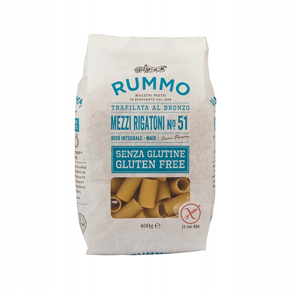 Olasz tészta Rummo gluténmentes n.51 Mezzi Rigatoni 400g