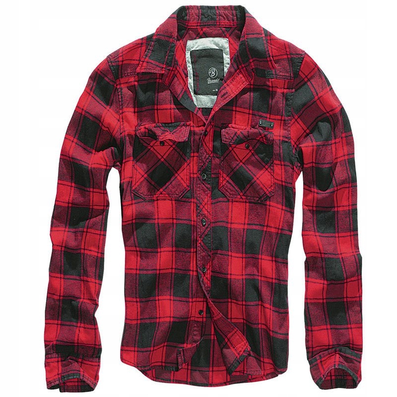 Košile Brandit Checkshirt červená/černá 3XL