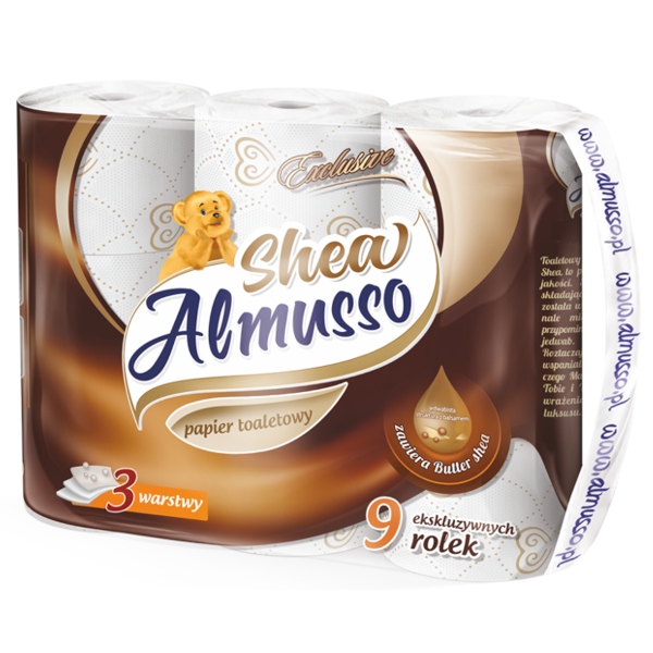 

Almusso Papier toaletowy Shea Butter 9szt.