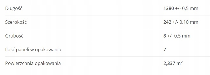 AC5 Panele podłogowe SWISS KRONO Paloma Dąb Kiko Grubość całkowita 8 mm