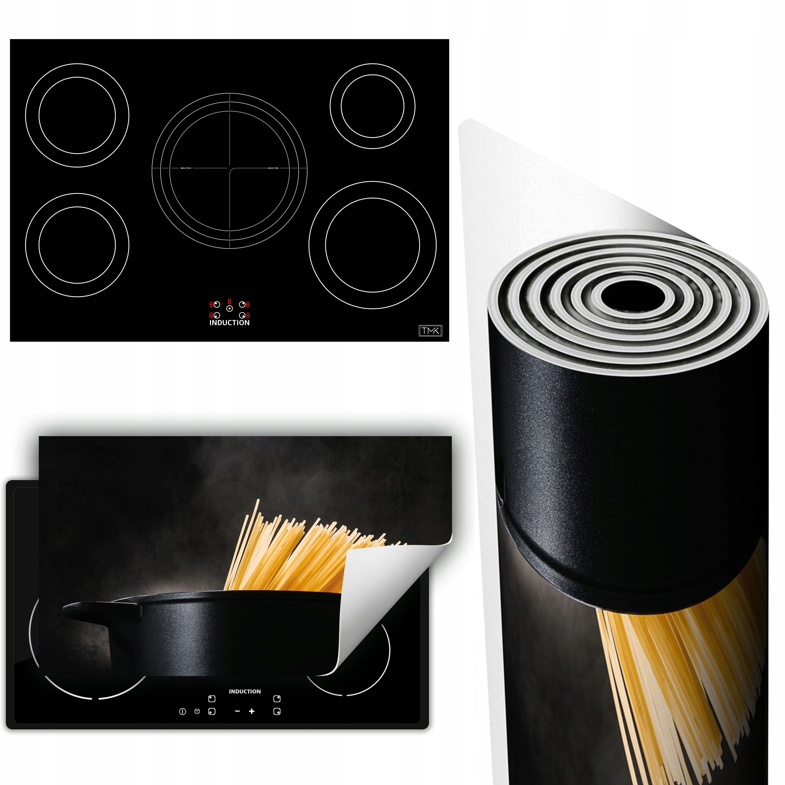 Vinylová Podložka Ochrana Sporáku Desky 90x52 těstoviny kuchyně