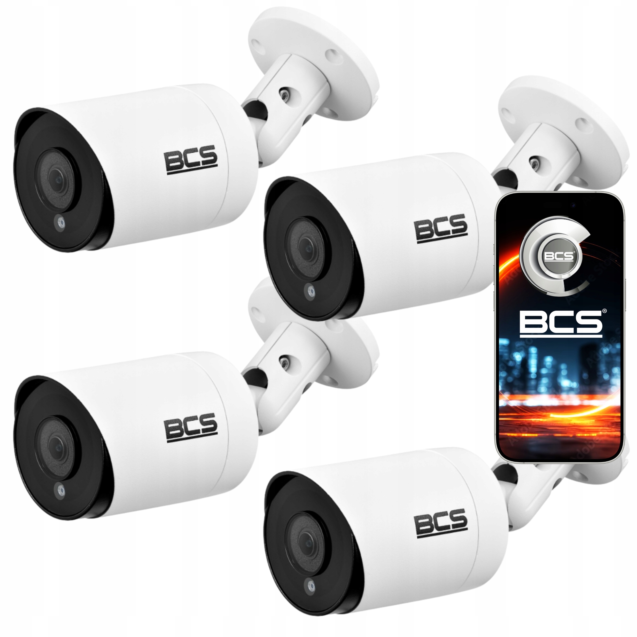 Kamera Tubowa 4x BCS-TA15FR4 5Mpx IP66 IR40M Redukcja Szumów Blc Analog