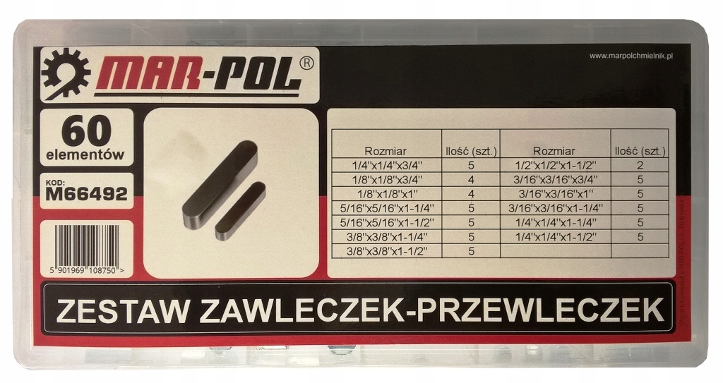 

Zestaw Wpustów Pryzmatycznych 60szt.