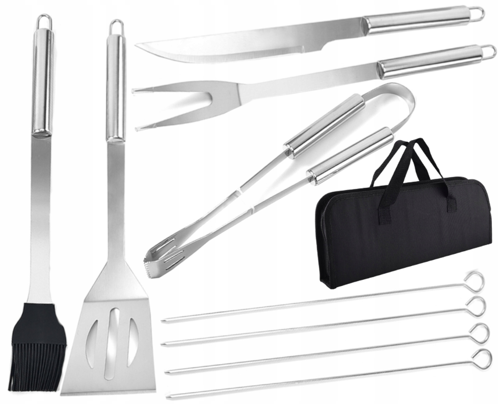 Grilovací Příslušenství Kufr 9 Nástrojů Nářadí